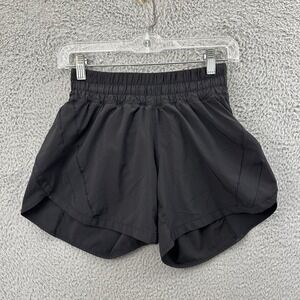 Lululemon Track That Shorts 5" Black Athletic Running Athleisure Gym Women's 4